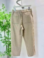 560 Pieces Korean Style Retro Relaxed Fit Versatile Khaki Casual Denim Jeans Sizes S-2XL Pure Cotton Bulk Stock Wholesale - Image 6