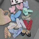 Bulk Wholesale Cotton Kids Korean Style Floral Sleeve Covers, Multiple Colors Chinese Clothing Stock Lots - Image 1