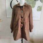 9.5 CNY Trendy Fashion Petite Women Wool Blend Coats Bulk Wholesale Chinese Clothing Stock Lots - Image 6