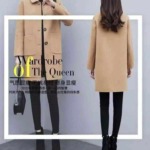 9.5 CNY Trendy Fashion Petite Women Wool Blend Coats Bulk Wholesale Chinese Clothing Stock Lots - Image 4