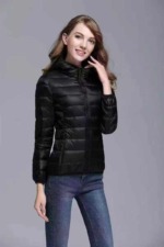 12000PCS Women's Lightweight Real Down Jackets, Hood & Stand Collar Available | Bulk Wholesale Chinese Clothing Stock Lots - Image 1