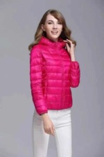 12000PCS Women's Lightweight Real Down Jackets, Hood & Stand Collar Available | Bulk Wholesale Chinese Clothing Stock Lots - Image 9