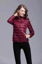 12000PCS Women's Lightweight Real Down Jackets, Hood & Stand Collar Available | Bulk Wholesale Chinese Clothing Stock Lots - Image 8