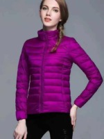 12000PCS Women's Lightweight Real Down Jackets, Hood & Stand Collar Available | Bulk Wholesale Chinese Clothing Stock Lots - Image 6