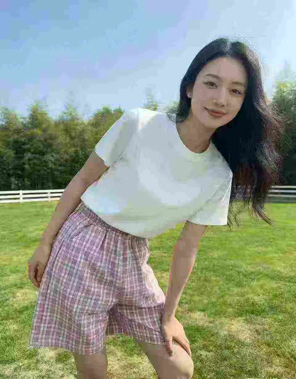 High Waist Drawstring Loose Plaid Wide Leg Knee-Length Pants Bulk Clearance Stock For Wholesale Export - Image 2