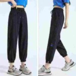Wholesale Bulk Women's High Waisted Tapered Casual Sports Sweatpants Chinese Clothing Stock Lots - Image 6