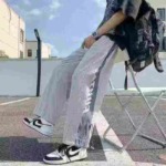 400 Pieces Women HK Style Summer Casual Pants Thin Loose Wide Leg Drawstring Bulk Stock Wholesale Clothing - Image 8