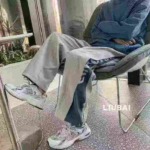 400 Pieces Women HK Style Summer Casual Pants Thin Loose Wide Leg Drawstring Bulk Stock Wholesale Clothing - Image 5