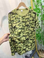 Full Clearance Bulk Men's Camouflage Mesh Short Sleeve Round Neck Breathable Quick Dry Sports T-Shirts Stock Lot - Image 5
