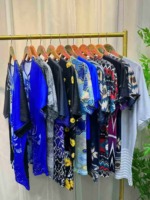 Bulk 1500PCS Hot Selling Summer Women's Ethnic Print Cotton V-Neck Zip T-Shirts - Chinese Clothing Stock Lots for Wholesale Export - Image 3