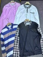 Whole Clearance 3880 Pcs Trendy Mens Oversized Printed Long Sleeve Polo Shirts - Image 6