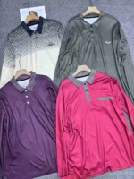 Whole Clearance 3880 Pcs Trendy Mens Oversized Printed Long Sleeve Polo Shirts - Image 5