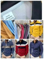 Whole Clearance 3880 Pcs Trendy Mens Oversized Printed Long Sleeve Polo Shirts - Image 2