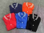 Wholesale Bulk 1050 Pieces 100% Cotton Baseball Jackets | 5 Colors Sizes S-6XL Clearance Stock Outerwear - Image 2