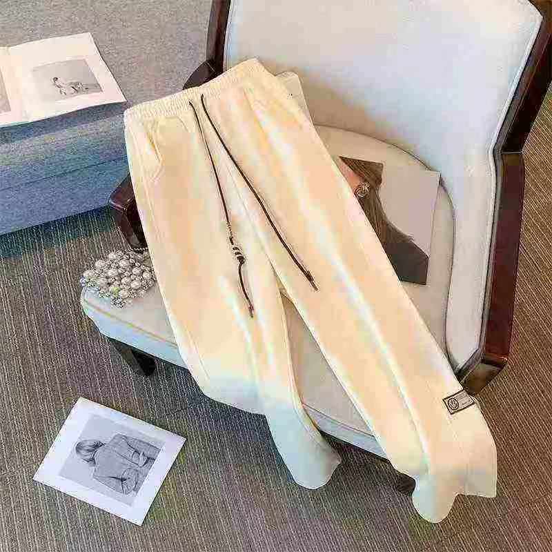 Clearance Bulk Wholesale Men's Waffle Summer Casual Drawstring Straight Sports Pants Plus Size - Image 2