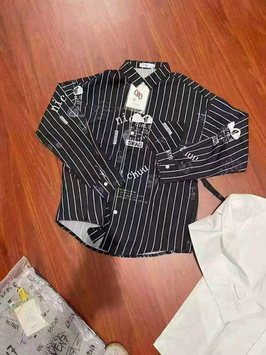 1600 Pcs Trendy Brand Oversized Shirts Mixed Lengths Bulk Clearance Stock Wholesale - Image 2