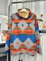 800 Pcs Hot Selling European & American Fashion Unisex Printed Sherpa Lined Loose Hoodies Bulk Chinese Clothing Stock Lots - Image 5