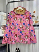 800 Pcs Hot Selling European & American Fashion Unisex Printed Sherpa Lined Loose Hoodies Bulk Chinese Clothing Stock Lots - Image 4