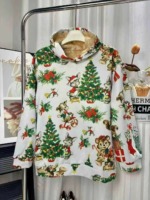 800 Pcs Hot Selling European & American Fashion Unisex Printed Sherpa Lined Loose Hoodies Bulk Chinese Clothing Stock Lots - Image 2