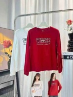 Approx 2300 Pcs Brand Cut-label Loose Embroidered American Letter Cotton Crewneck Sweatshirts Size M-XL, Bulk Stock Wholesale - Image 6