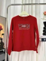 Approx 2300 Pcs Brand Cut-label Loose Embroidered American Letter Cotton Crewneck Sweatshirts Size M-XL, Bulk Stock Wholesale - Image 4