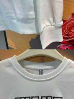 Approx 2300 Pcs Brand Cut-label Loose Embroidered American Letter Cotton Crewneck Sweatshirts Size M-XL, Bulk Stock Wholesale - Image 2