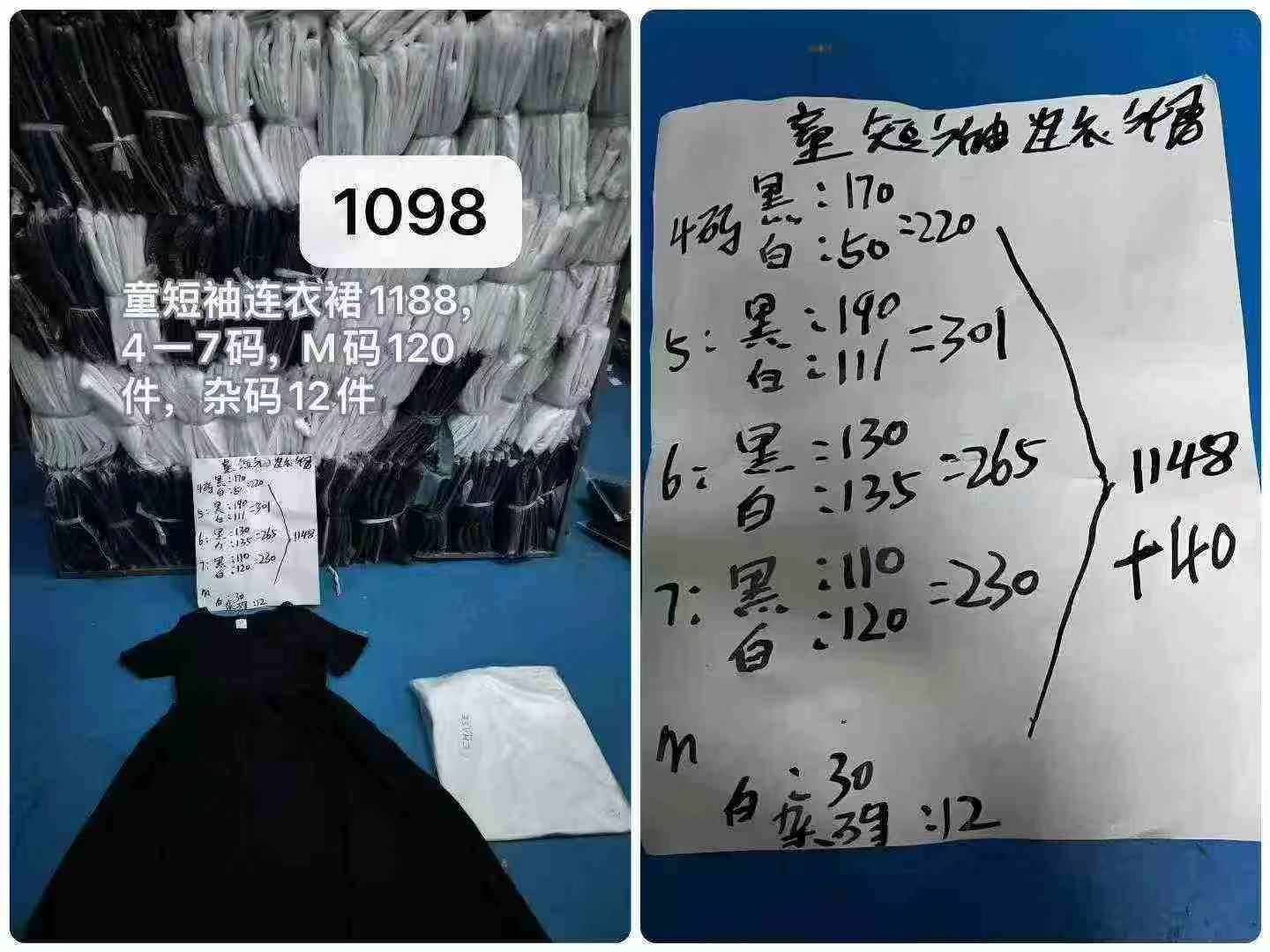 Bulk Wholesale Girls Kids Dresses 1098 Pieces Chinese Clothing Stock Lots For Export - Image 2