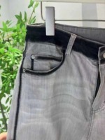 580 Pcs Korean Style Relaxed Retro Vintage High Waist Wide Leg Stretch Grey Denim Jeans Bulk Stock Clearance - Image 4