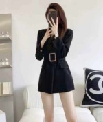 Approx 1050 Pcs 2026 Spring New Arrival French Retro British Style Slim Black Blazer, Quality Stock Outerwear Wholesale For Export - Image 1