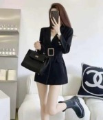 Approx 1050 Pcs 2026 Spring New Arrival French Retro British Style Slim Black Blazer, Quality Stock Outerwear Wholesale For Export - Image 6