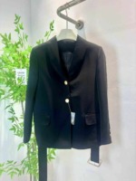 Approx 1050 Pcs 2026 Spring New Arrival French Retro British Style Slim Black Blazer, Quality Stock Outerwear Wholesale For Export - Image 3