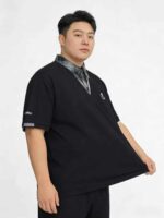 Clearance Bulk 75pcs Fall Business Heavyweight Big & Tall Men's Short Sleeve Polo Shirts Chinese Clothing Stock Wholesale - Image 6