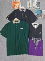 Clearance Bulk 75pcs Fall Business Heavyweight Big & Tall Men's Short Sleeve Polo Shirts Chinese Clothing Stock Wholesale - Image 3