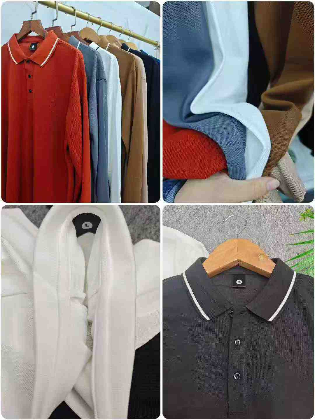 Off-season Clearance 149 Pcs Men's Loose Long Sleeve Casual Business Polo Shirts Bulk Wholesale - Image 2