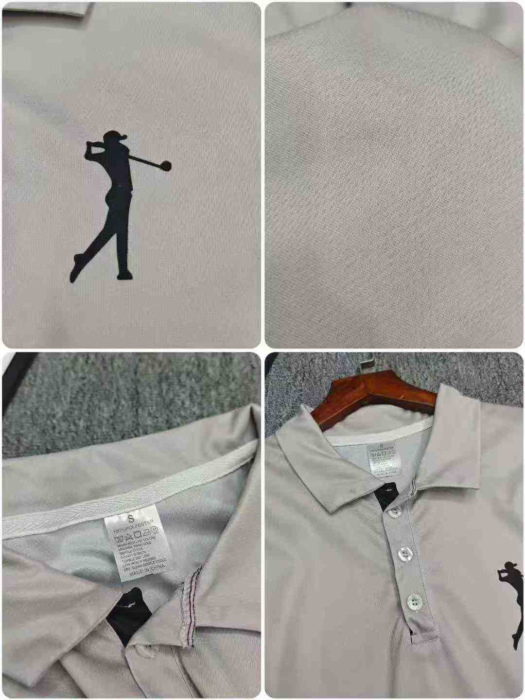 Clearance Bulk Wholesale Trendy Quick-Dry Men's Short Sleeve Polo T-Shirts Sizes S-L - Chinese Clothing Stock Lots - Image 2