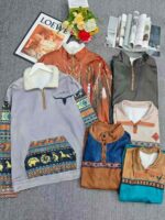 Bulk 1468PCS Trendy Men's Stand Collar Fleece Casual Sweatshirts Chinese Clothing Stock Wholesale Export - Image 3