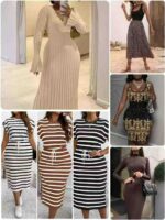 Clearance 3500pcs Fashion Plus Size Loose Stretch Dresses | Chinese Clothing Stock Lots Wholesale Export - Image 6