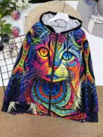 Bulk Wholesale Clearance All Over Print Full Zip Hoodies - 182 Pcs Mixed Sizes With Individual Packaging - Image 3