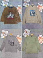 Clearance Sale: 239 Pieces American Retro Heavyweight Men's Sweatshirts Chinese Stock Lot Wholesale Export - Image 2