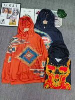 Clearance Bulk 412 Pcs American Retro Loose Hip Hop Printed Sweatshirts S-4XL Chinese Clothing Stock Lots Wholesale Export - Image 4