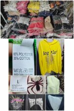 Clearance Bulk 412 Pcs American Retro Loose Hip Hop Printed Sweatshirts S-4XL Chinese Clothing Stock Lots Wholesale Export - Image 2