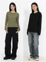 Clearance Stock 175PCS Ladies Lazy Comfy Crew Neck Plus Size Loose Layering Tops Bulk Wholesale - Image 6