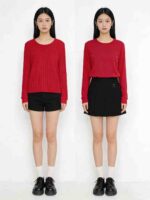 Clearance Stock 175PCS Ladies Lazy Comfy Crew Neck Plus Size Loose Layering Tops Bulk Wholesale - Image 5