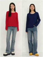 Clearance Stock 175PCS Ladies Lazy Comfy Crew Neck Plus Size Loose Layering Tops Bulk Wholesale - Image 4