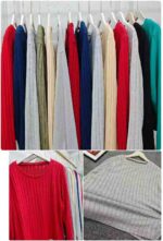 Clearance Stock 175PCS Ladies Lazy Comfy Crew Neck Plus Size Loose Layering Tops Bulk Wholesale - Image 2