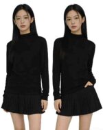 Approx 1200PCS Fall Winter Maillard Retro Women's Soft Dralon Base Layer Tops Chinese Clothing Stock For Wholesale Export - Image 8