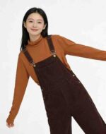 Approx 1200PCS Fall Winter Maillard Retro Women's Soft Dralon Base Layer Tops Chinese Clothing Stock For Wholesale Export - Image 4