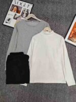 Approx 1200PCS Fall Winter Maillard Retro Women's Soft Dralon Base Layer Tops Chinese Clothing Stock For Wholesale Export - Image 2