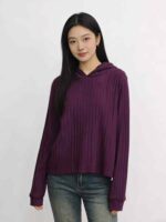Clearance: 600PCS Oversized Textured Women's Knit Hoodies Sizes S-2XL, Chinese Clothing Stock Lots for Wholesale Export - Image 7