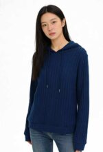 Clearance: 600PCS Oversized Textured Women's Knit Hoodies Sizes S-2XL, Chinese Clothing Stock Lots for Wholesale Export - Image 5